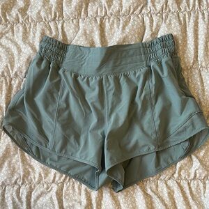 lululemon athletica Women Sage Green Athletic Shorts